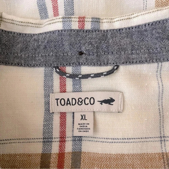 Men Toad & Co Airsmyth Long Sleeve Lightweight Flannel Shirt sustainable comfy - Picture 9 of 12